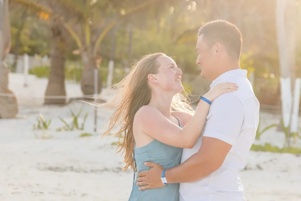 Sophie and Joe laughing